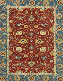 Abstract Copper Green Oriental Rug, abs2654