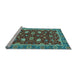 Sideview of Machine Washable Oriental Light Blue Modern Rug, wshabs2654lblu