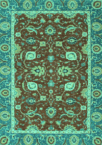 Oriental Turquoise Modern Rug, abs2655turq