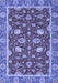 Machine Washable Oriental Blue Modern Rug, wshabs2655blu