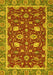 Machine Washable Oriental Yellow Modern Rug, wshabs2655yw