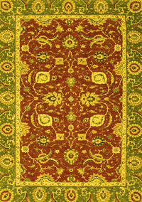 Oriental Yellow Modern Rug, abs2655yw