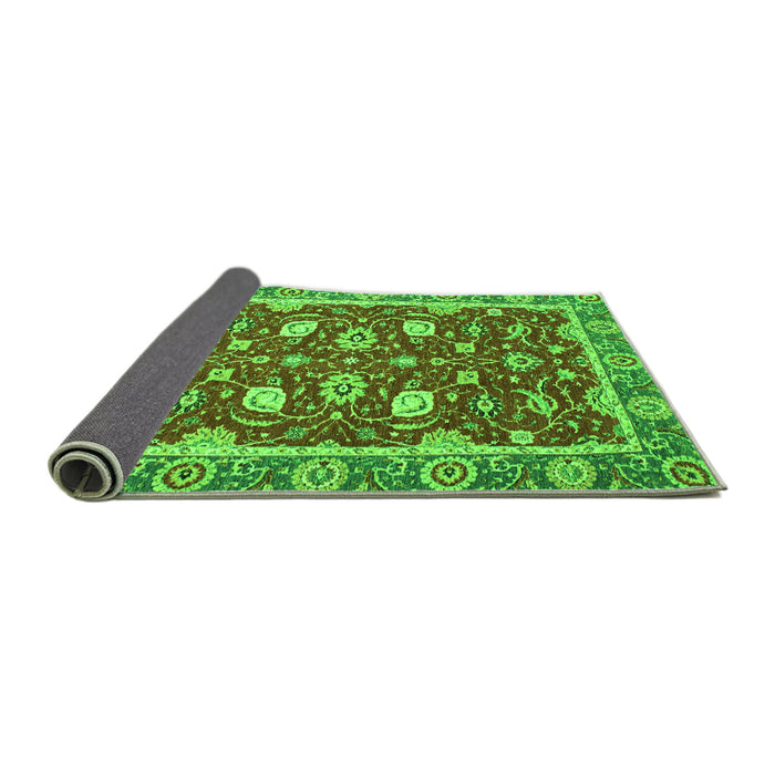 Sideview of Oriental Green Modern Rug, abs2655grn