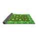 Sideview of Oriental Green Modern Rug, abs2655grn