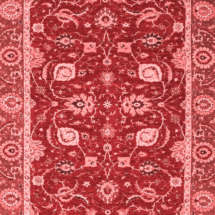 Machine Washable Oriental Red Modern Rug, wshabs2655red
