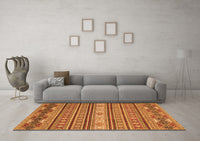 Machine Washable Oriental Orange Modern Rug, wshabs2656org