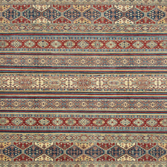 Square Abstract Chestnut Brown Oriental Rug, abs2656
