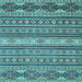 Square Oriental Light Blue Modern Rug, abs2656lblu