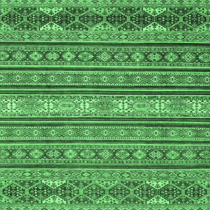 Square Oriental Emerald Green Modern Rug, abs2656emgrn