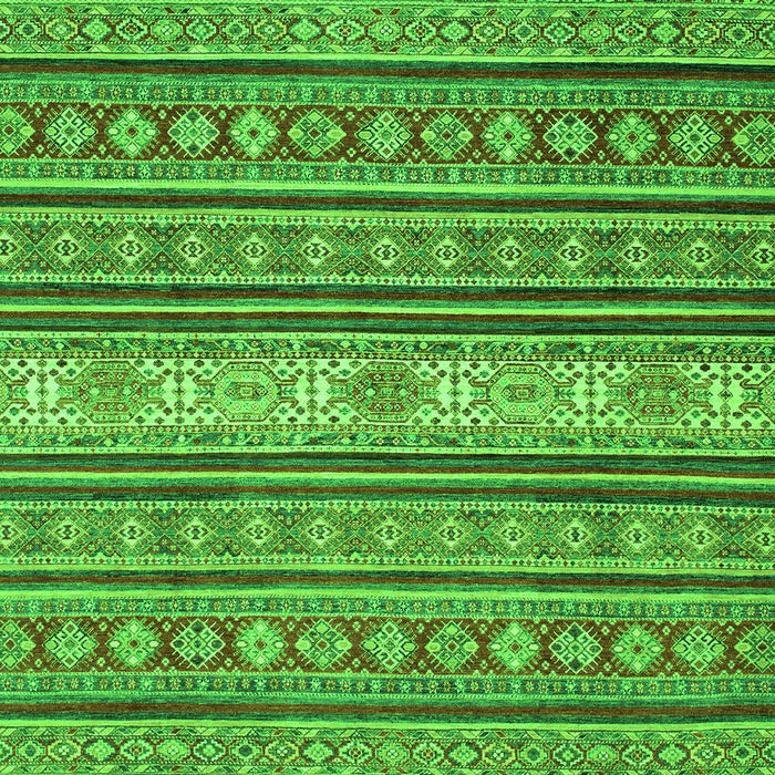 Machine Washable Oriental Green Modern Area Rugs, wshabs2656grn