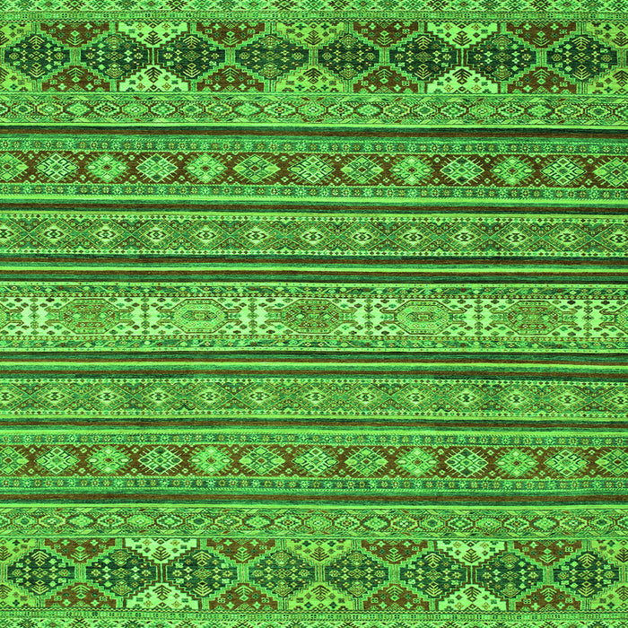 Square Oriental Green Modern Rug, abs2656grn
