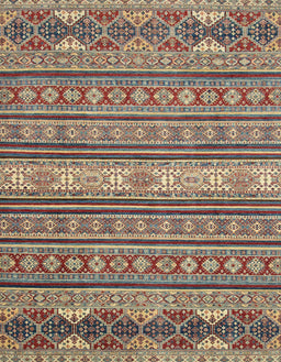 Abstract Chestnut Brown Oriental Rug, abs2656