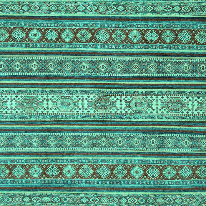 Machine Washable Oriental Turquoise Modern Area Rugs, wshabs2656turq