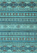 Oriental Light Blue Modern Rug, abs2656lblu