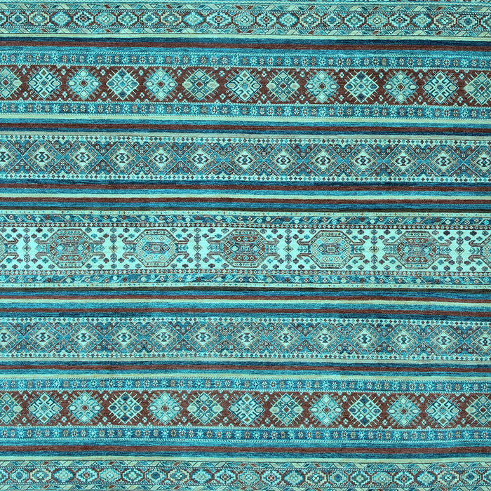 Oriental Light Blue Modern Rug, abs2656lblu