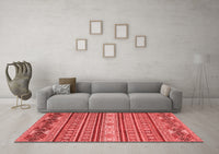 Machine Washable Oriental Red Modern Rug, wshabs2656red