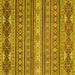 Square Oriental Yellow Modern Rug, abs2656yw