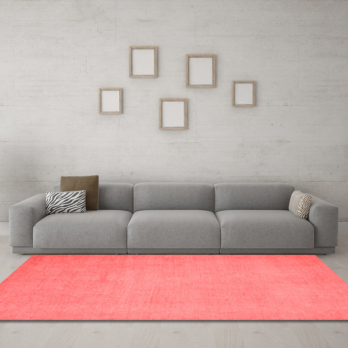 Modern Red Washable Rugs