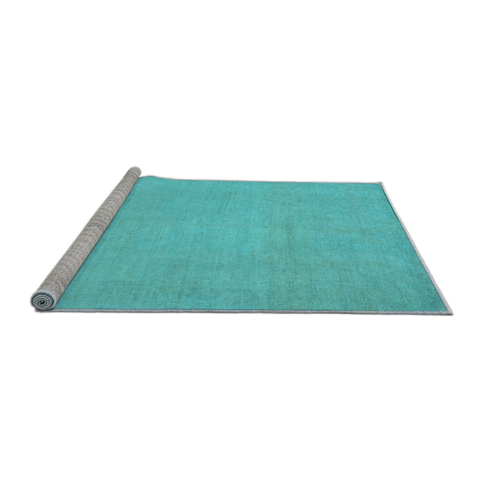 Sideview of Machine Washable Oriental Light Blue Modern Rug, wshabs2657lblu