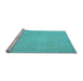 Sideview of Machine Washable Oriental Light Blue Modern Rug, wshabs2657lblu