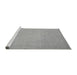 Sideview of Machine Washable Oriental Gray Modern Rug, wshabs2657gry