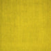 Square Machine Washable Oriental Yellow Modern Rug, wshabs2657yw