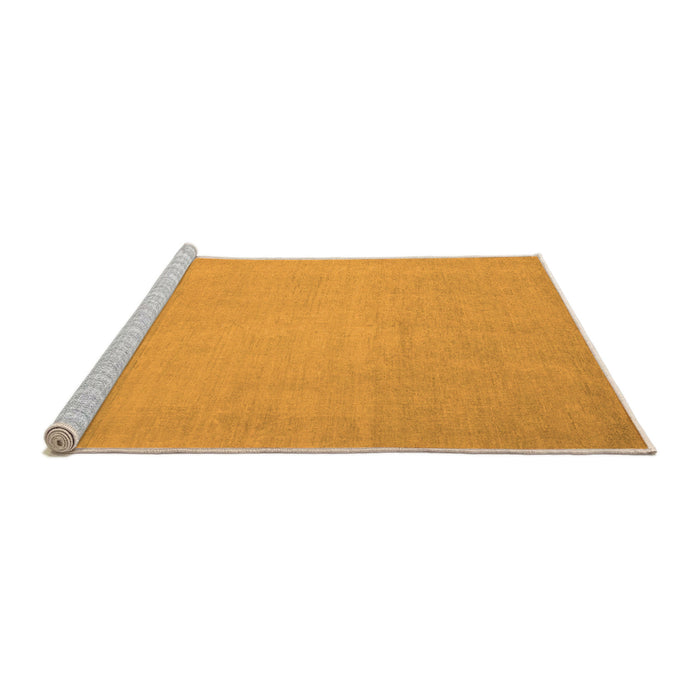 Sideview of Machine Washable Oriental Orange Modern Area Rugs, wshabs2657org