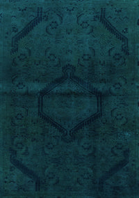 Oriental Light Blue Modern Rug, abs2658lblu