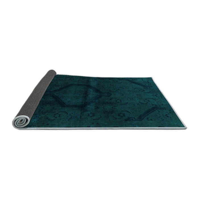 Sideview of Oriental Light Blue Modern Rug, abs2658lblu