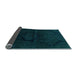 Sideview of Oriental Light Blue Modern Rug, abs2658lblu