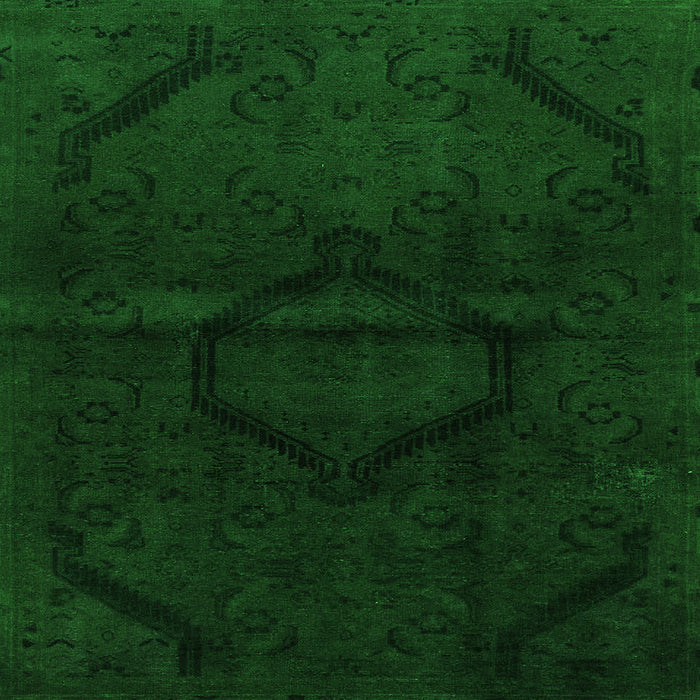 Square Oriental Green Modern Rug, abs2658grn