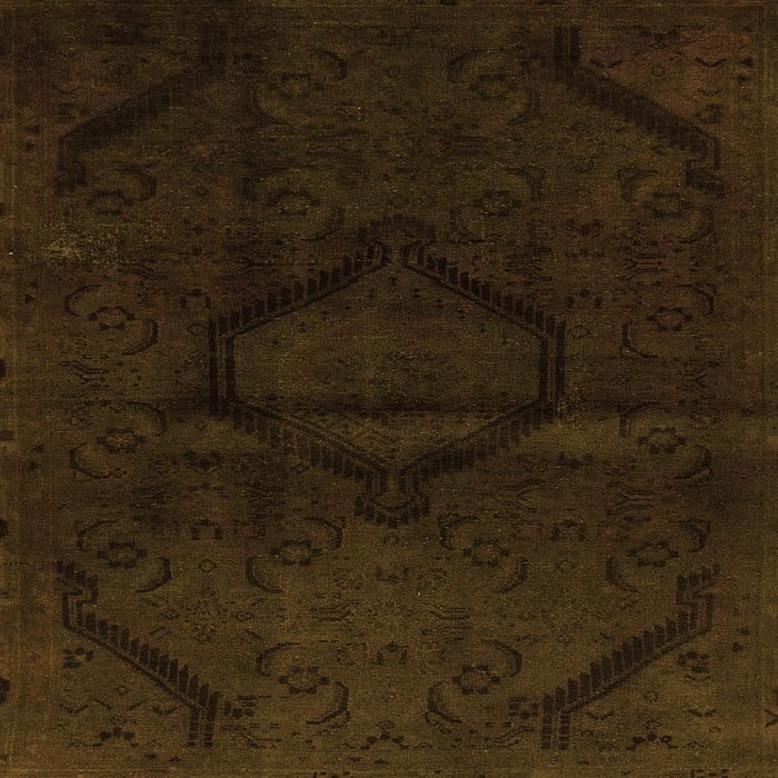 Square Oriental Orange Modern Rug, abs2658org