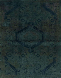 Machine Washable Abstract Dark Slate Gray Green Rug, wshabs2658