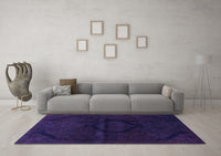 Machine Washable Oriental Purple Modern Rug, wshabs2658pur