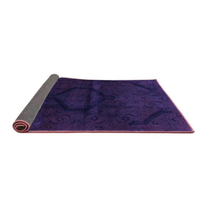Sideview of Oriental Purple Modern Rug, abs2658pur