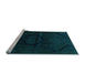 Sideview of Machine Washable Oriental Light Blue Modern Rug, wshabs2658lblu