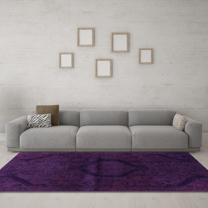 Machine Washable Oriental Pink Modern Rug in a Living Room, wshabs2658pnk