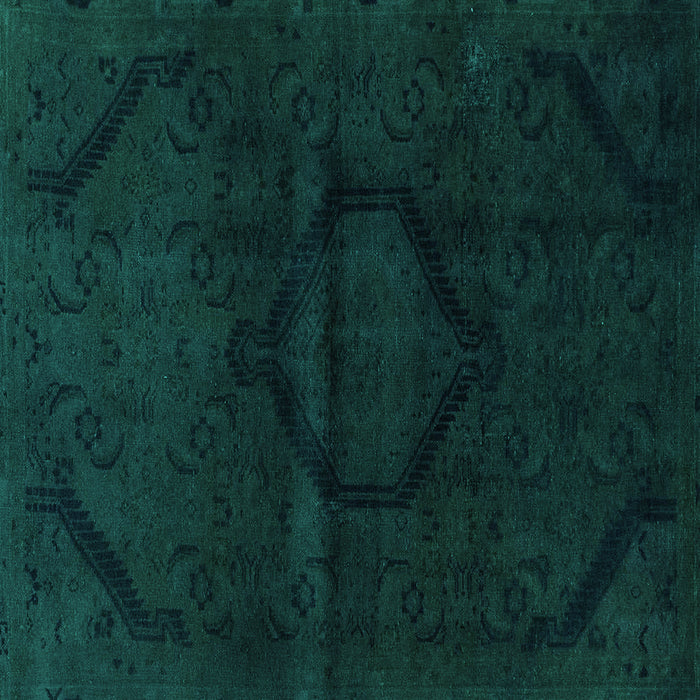 Square Oriental Turquoise Modern Rug, abs2658turq