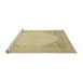 Sideview of Machine Washable Abstract Metallic Gold Rug, wshabs2659