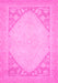 Machine Washable Oriental Pink Modern Rug, wshabs2659pnk