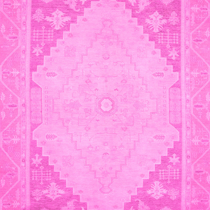 Machine Washable Oriental Pink Modern Rug, wshabs2659pnk