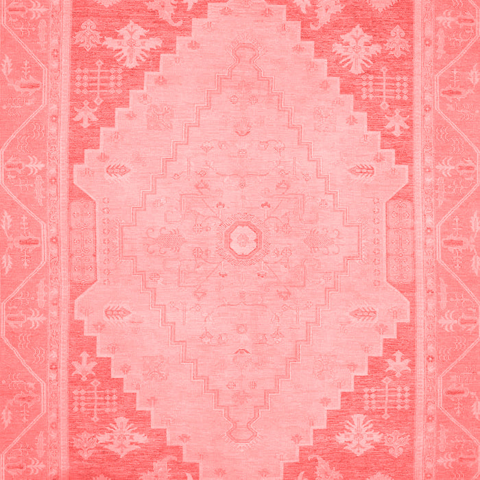 Machine Washable Oriental Red Modern Rug, wshabs2659red