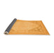 Sideview of Oriental Orange Modern Rug, abs2659org