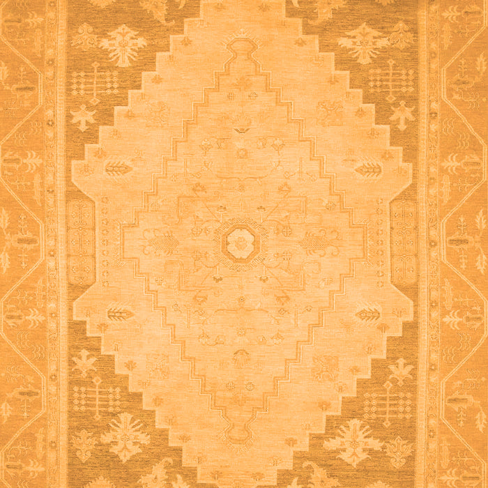 Machine Washable Oriental Orange Modern Area Rugs, wshabs2659org