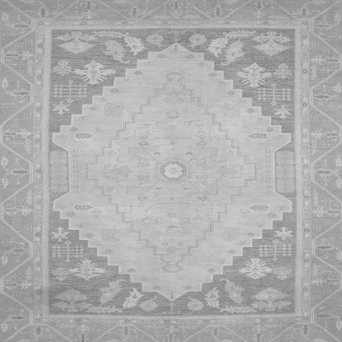 Square Oriental Gray Modern Rug, abs2659gry