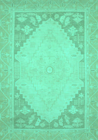 Oriental Turquoise Modern Rug, abs2659turq