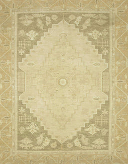 Abstract Metallic Gold Oriental Rug, abs2659
