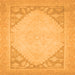 Square Oriental Orange Modern Rug, abs2659org