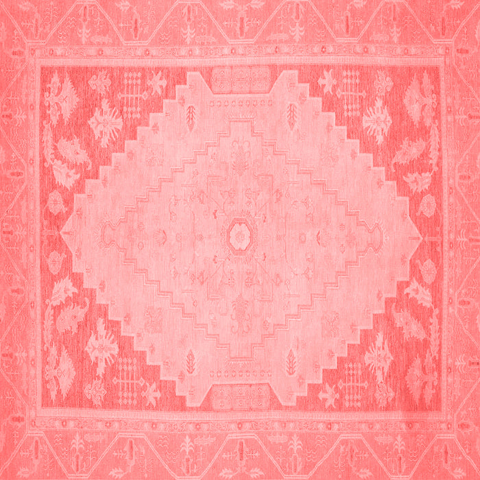 Machine Washable Oriental Red Modern Rug, wshabs2659red