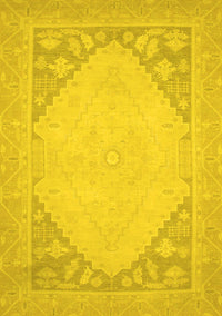 Oriental Yellow Modern Rug, abs2659yw